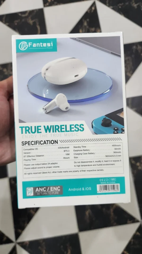 Fantesi A-02 true wireless earbuds with LED display charging case, ANC/ENC and Bluetooth 5.3 – PakPearl