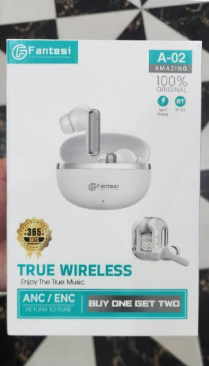 Fantesi A-02 true wireless earbuds with LED display charging case, ANC/ENC and Bluetooth 5.3 – PakPearl
