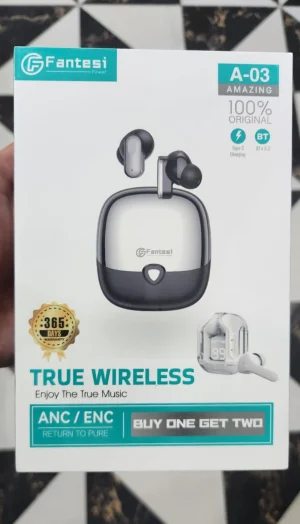 Fantesi A-03 true wireless earbuds with LED display charging case, ANC/ENC and Bluetooth 5.3 – PakPearl