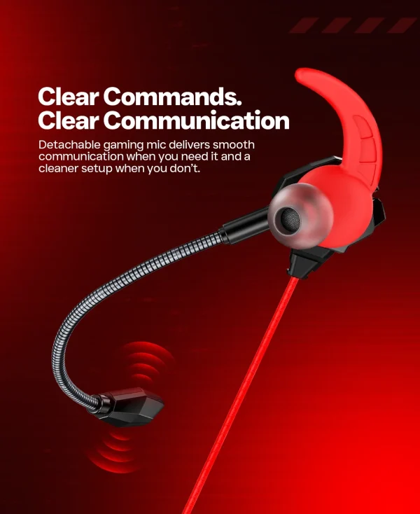 FASTER GH-1C Type-C gaming handsfree earphones with 10mm driver, boom mic and low latency – PakPearl