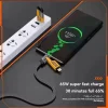 PakPearl 4-in-1 fast charging cable with Type-C, Lightning, and USB-A connectors on braided black cable
